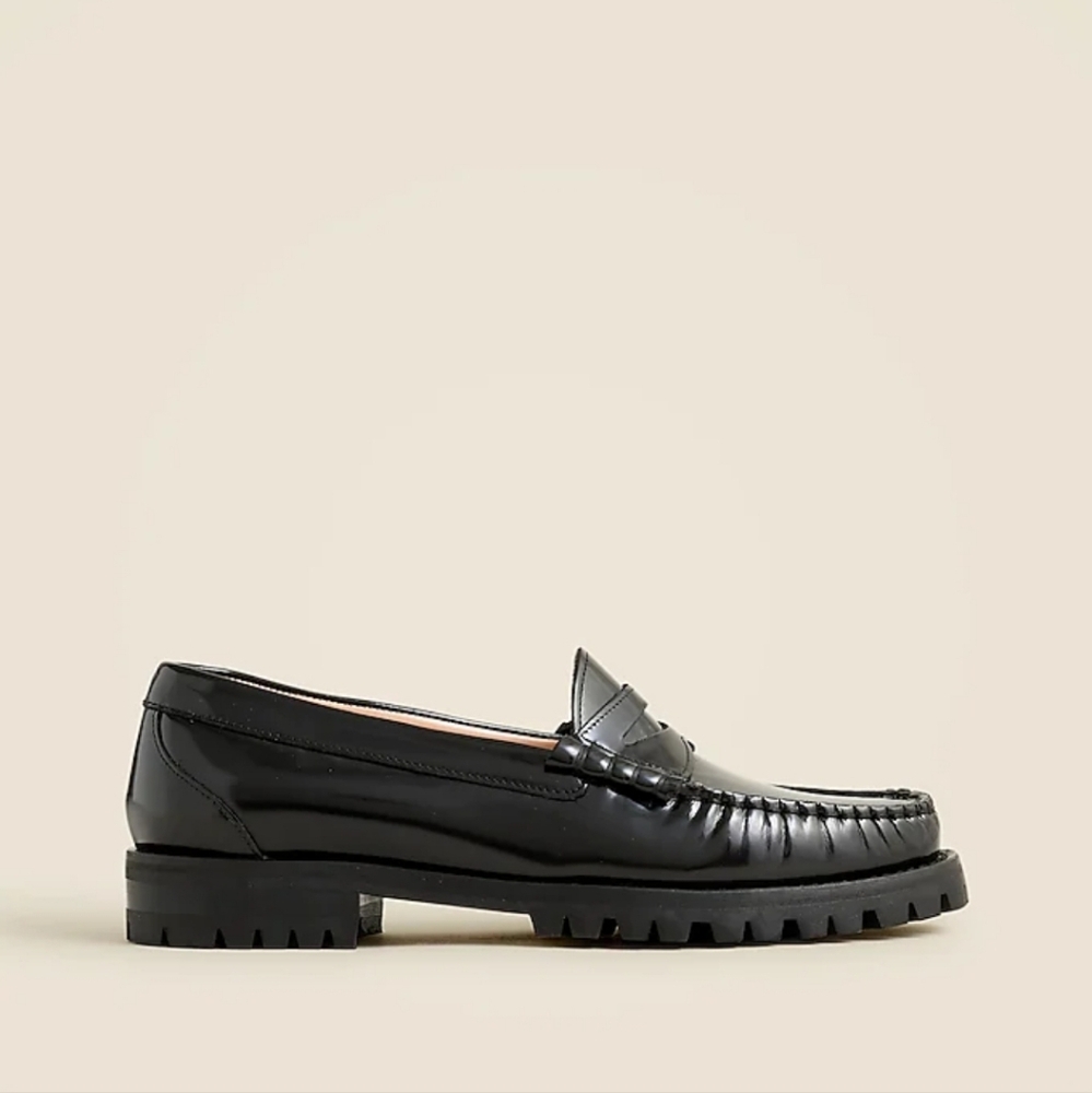 J. Crew Black Leather Loafers - Picture 3 of 12